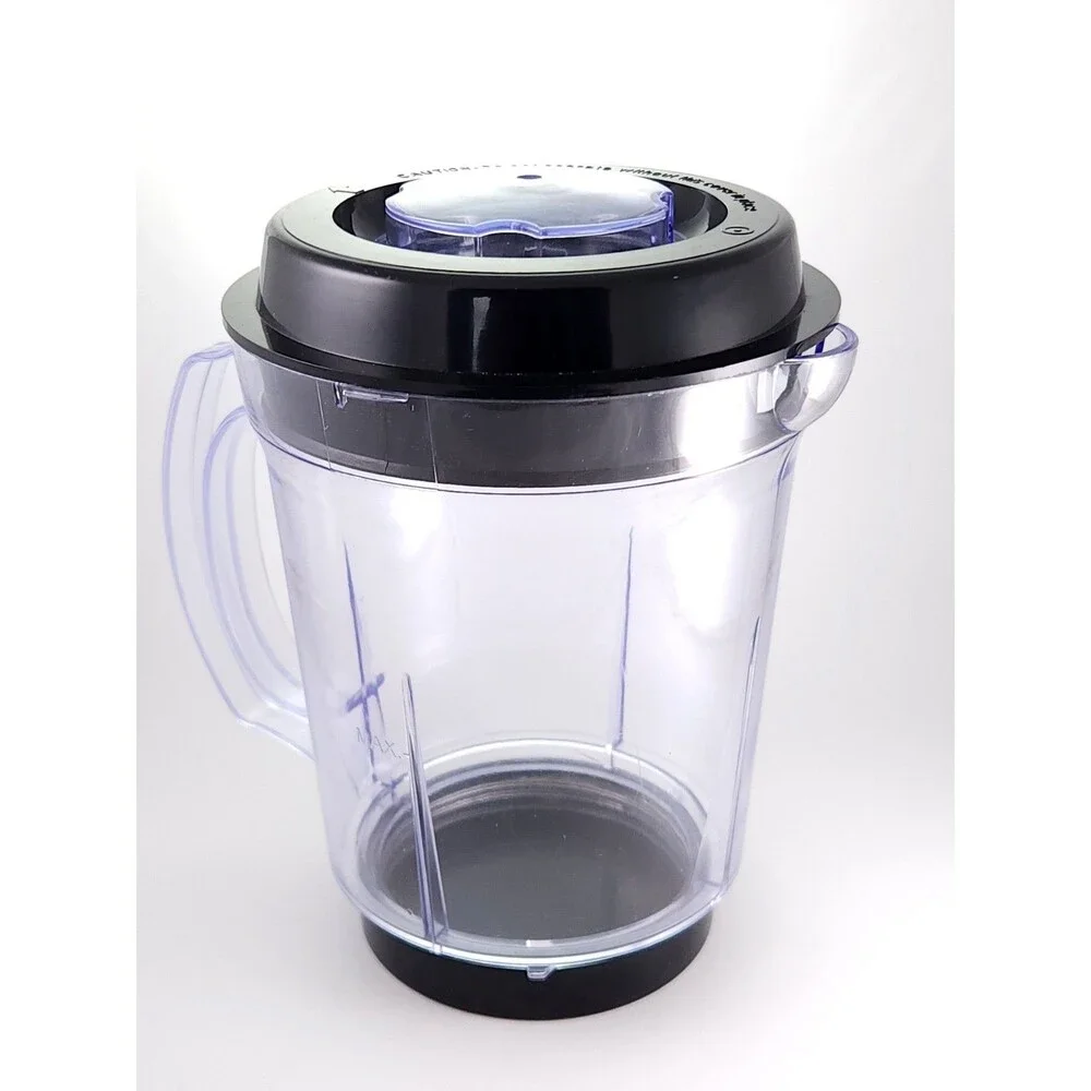 Magic Bullet MB1001 Replacement 32oz Blender Pitcher Jar Lid Insert Clear Black